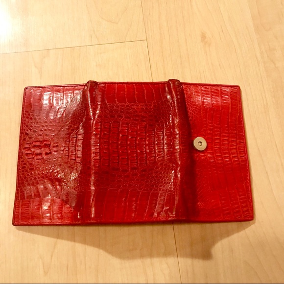 Genuine crocodile red wallet - Picture 5 of 5